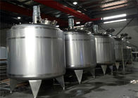 Easy Clean Stainless Steel Liquid Storage Tanks Jacketed Type For Milk Production