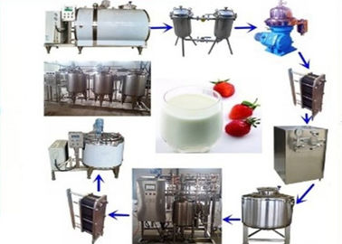ประเทศจีน UHT Milk Processing Equipment, สายการผลิตนม Pasteurized 500L1000L 2000L โรงงาน